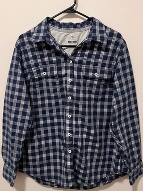 Ridgecut Navy Plaid Button-Down Shirt - Women's